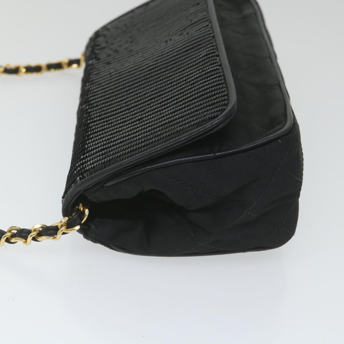 Chanel Black Synthetic Shoulder Bag