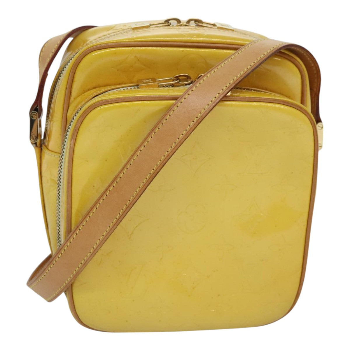 Louis Vuitton Wooster Yellow Patent Leather Shoulder Bag