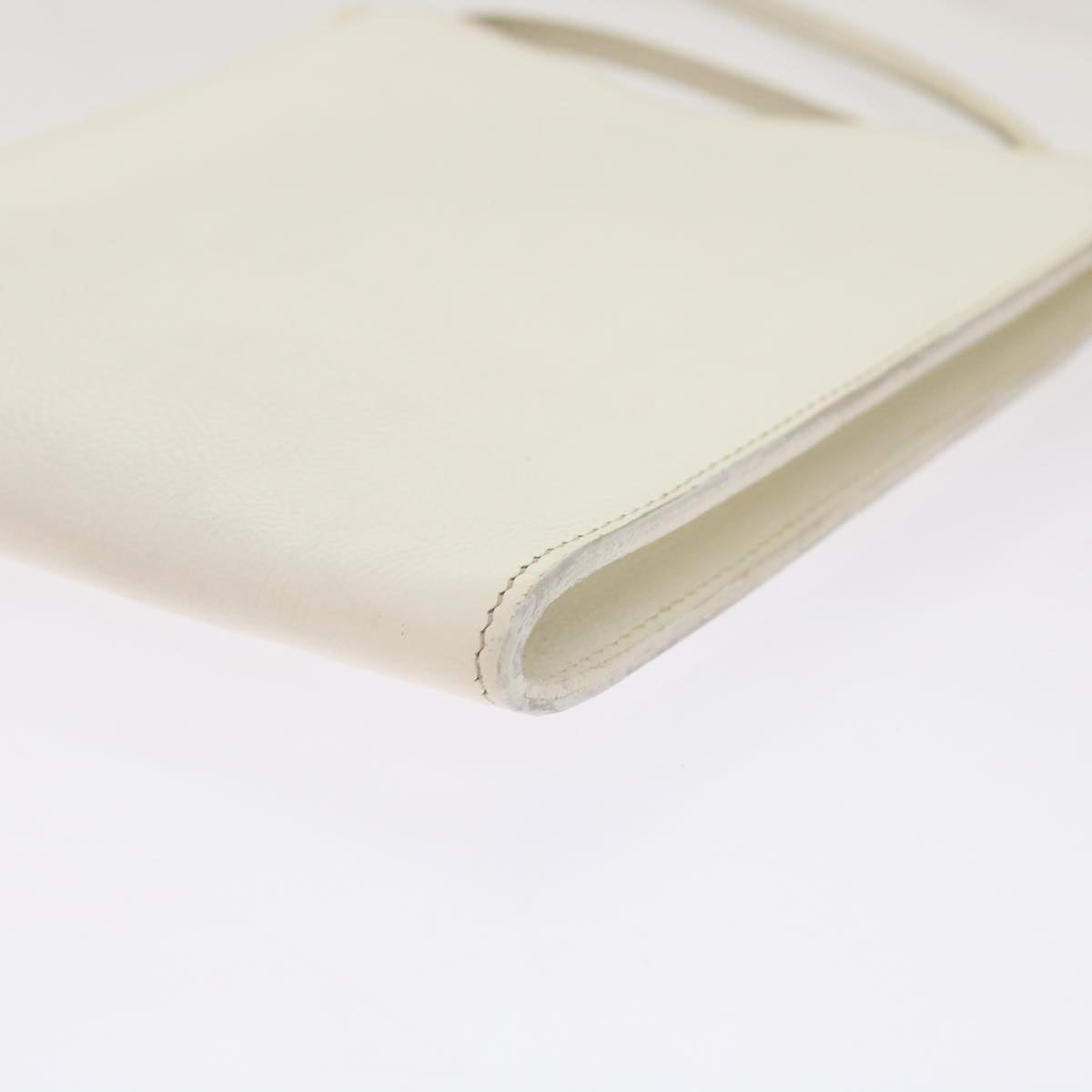 Hermès White Leather Shoulder Bag