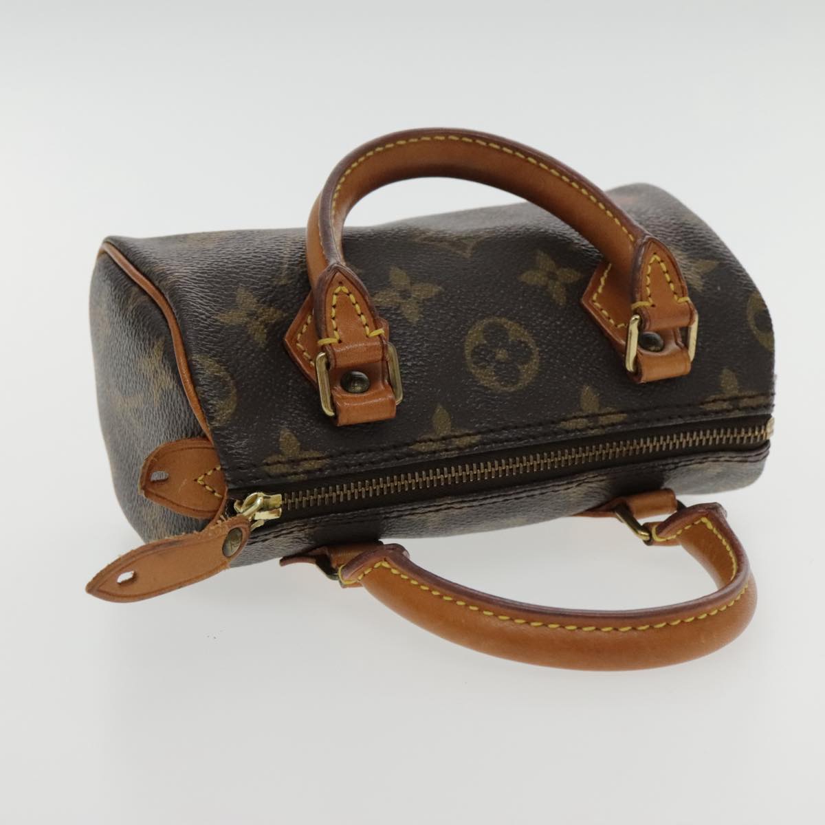 Louis Vuitton Mini speedy Brown Canvas Hand Bag