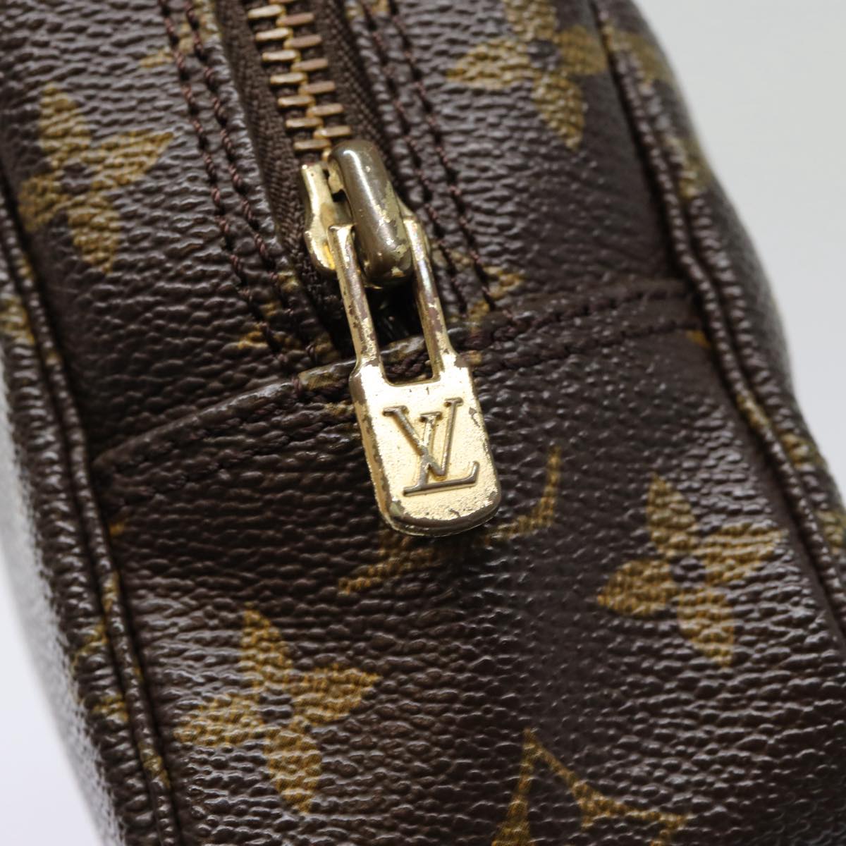 Louis Vuitton Trousse de Toilette Brown Canvas Clutch Bag