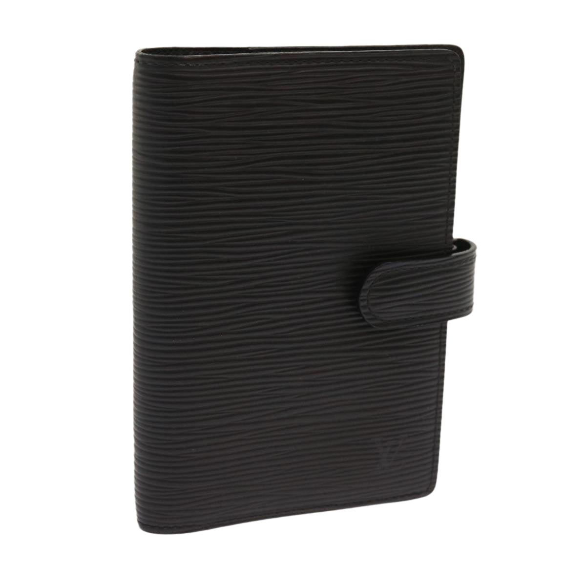 Louis Vuitton COUVERTURE AGENDA FONCTIONNEL PM Black Leather Wallet Accessories