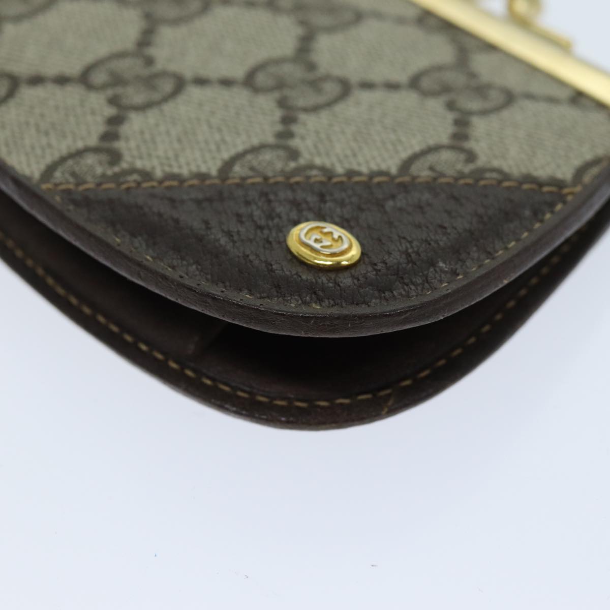 Gucci GG pattern Beige Canvas Wallet Accessories