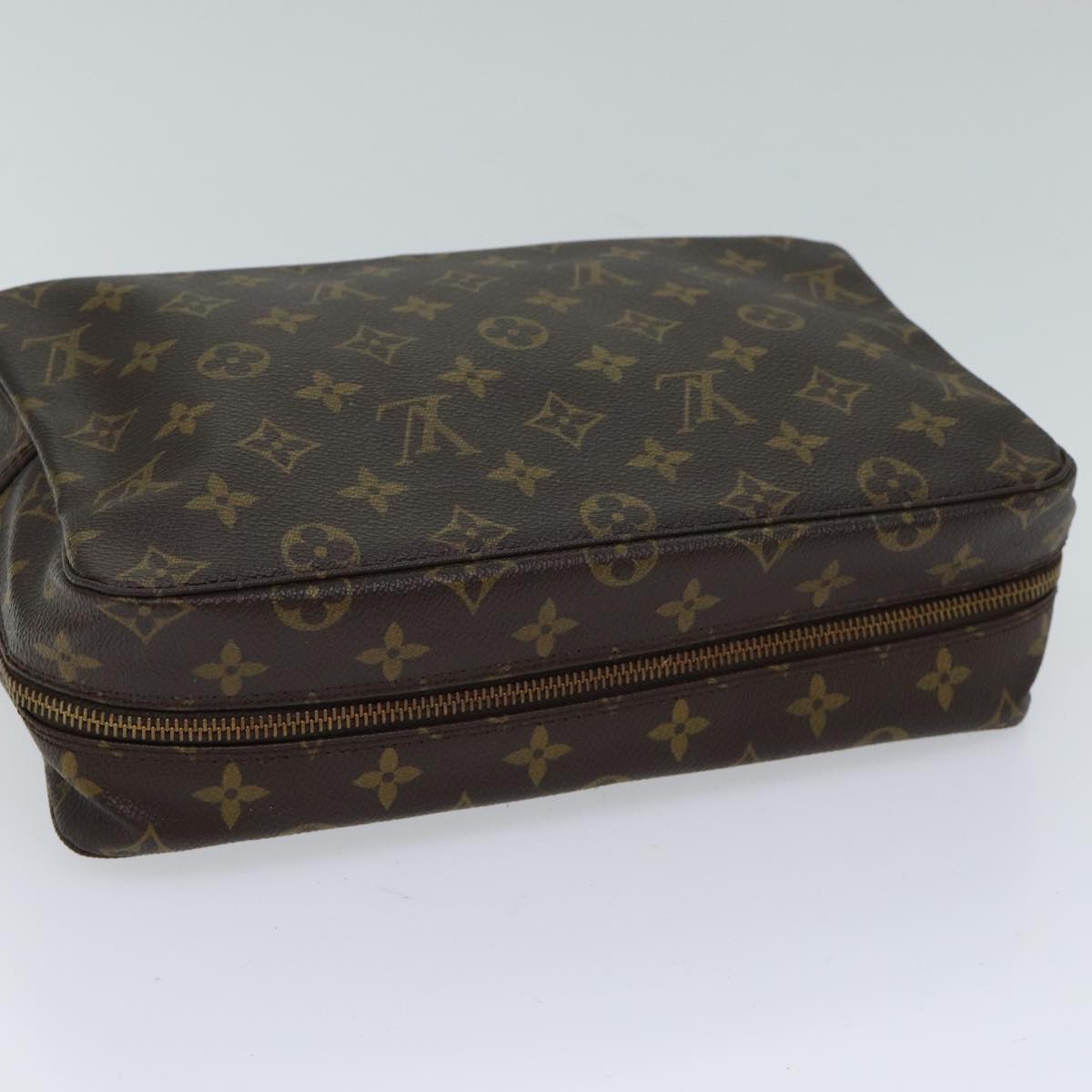 Louis Vuitton Trousse Toilette 28 Brown Canvas Clutch Bag