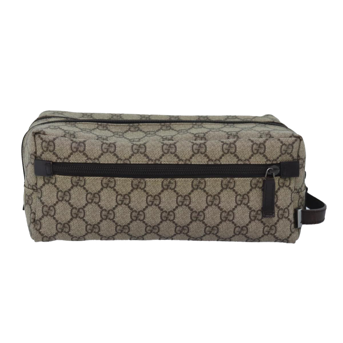 Gucci GG canvas Beige Leather Clutch Bag