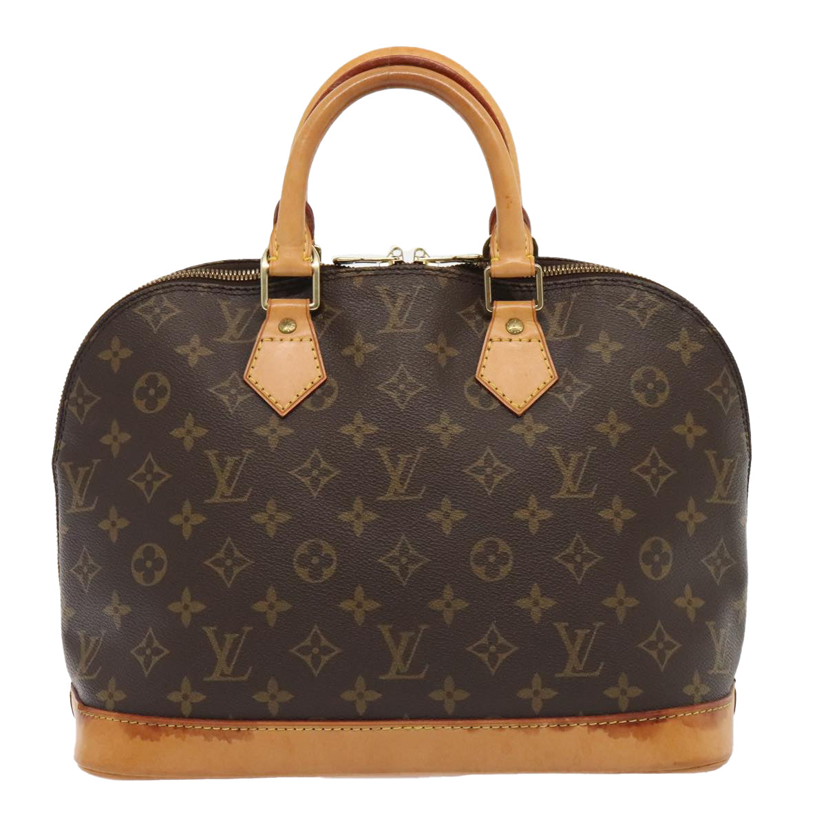 Louis Vuitton Alma Brown Canvas Hand Bag