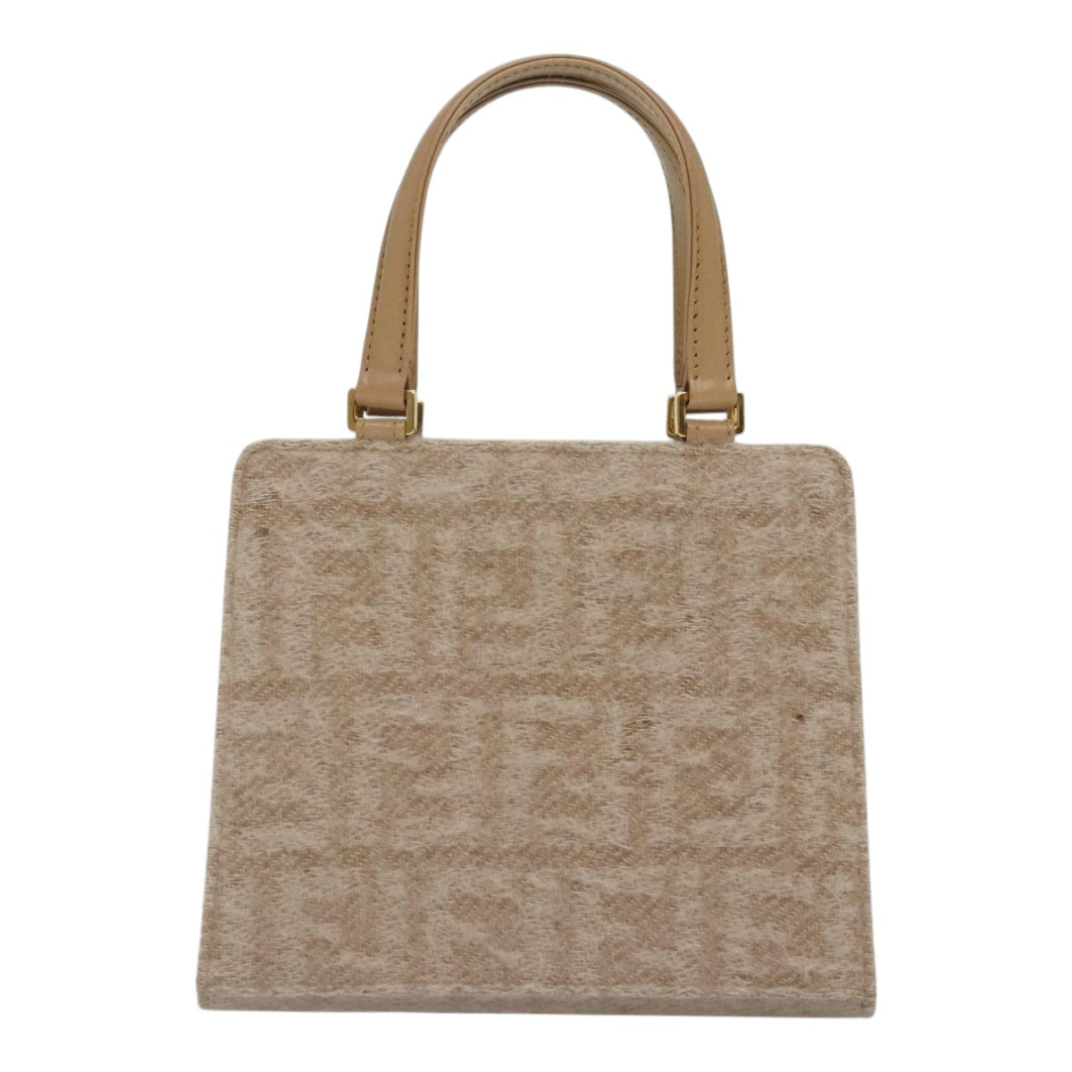 Fendi Beige Canvas Hand Bag