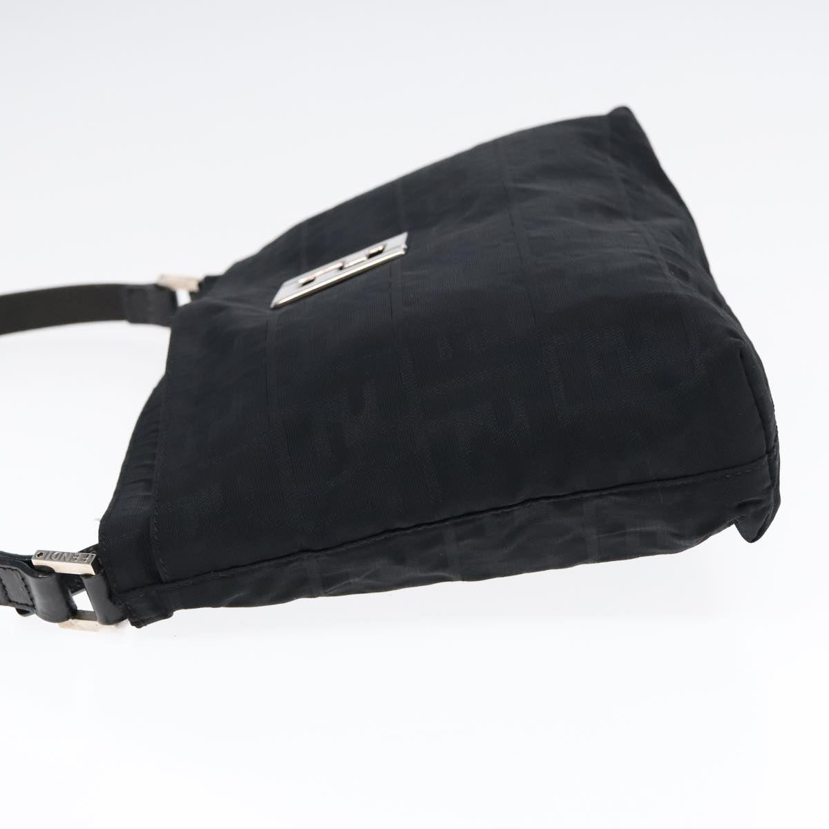 Fendi Black Canvas Shoulder Bag