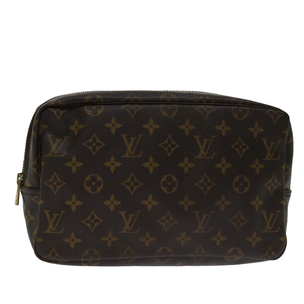 Louis Vuitton Trousse Toilette 28 Brown Canvas Clutch Bag