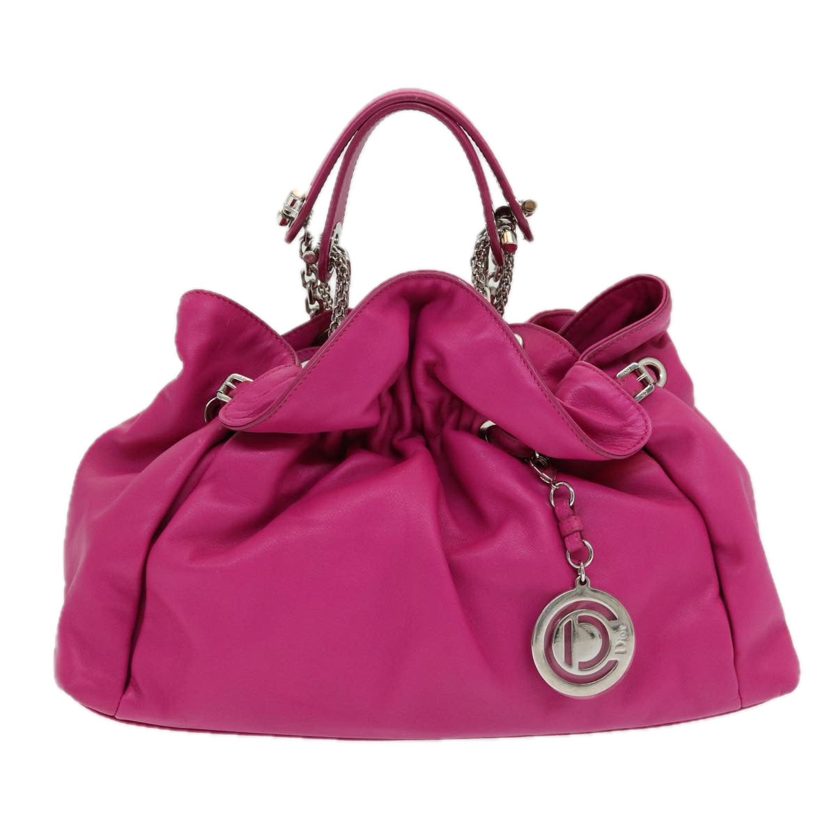 Dior Le Trente Pink Leather Hand Bag