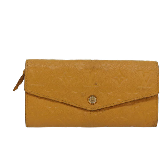 Louis Vuitton Portefeuille Yellow Leather Wallet Accessories