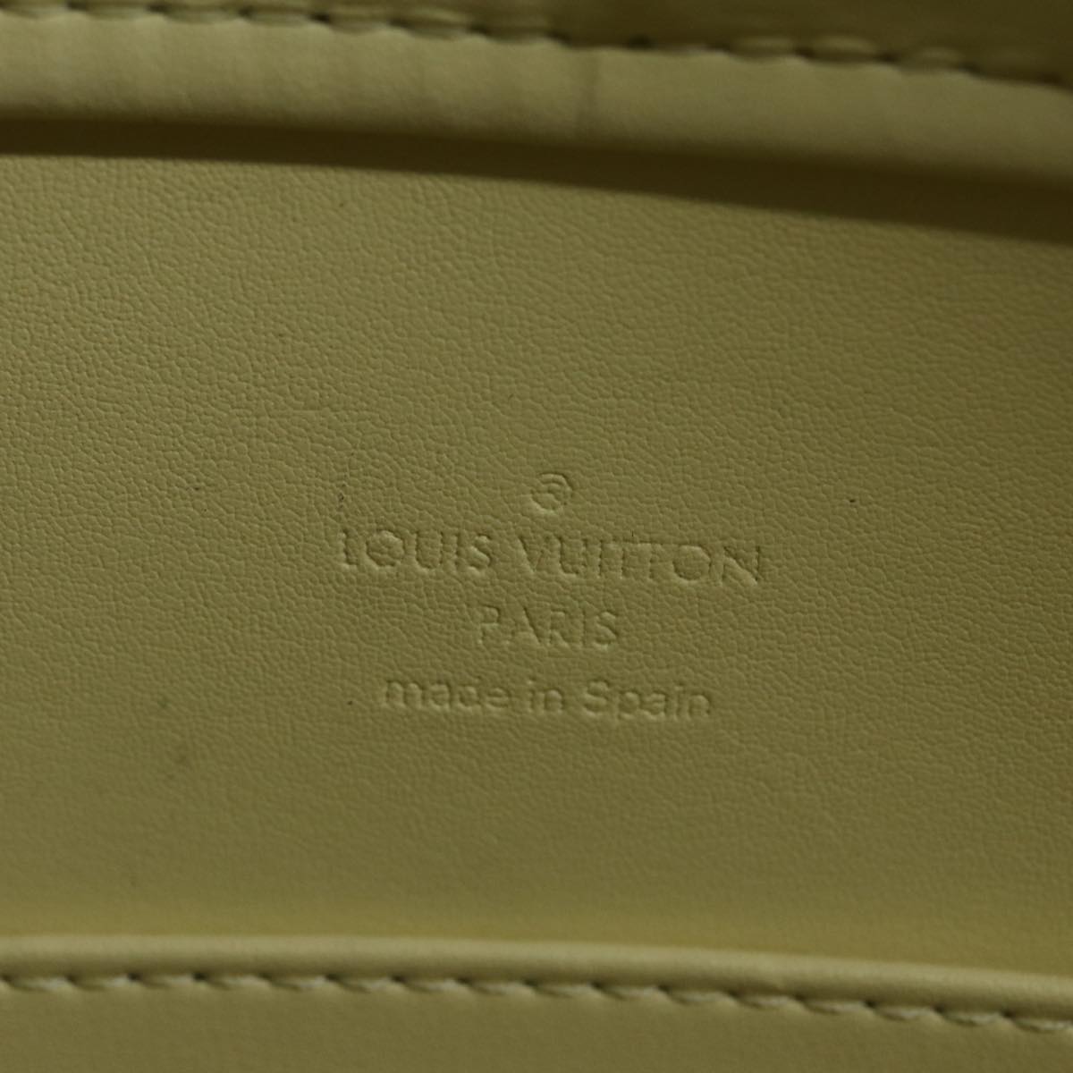 Louis Vuitton Columbus Yellow Patent Leather Tote Bag