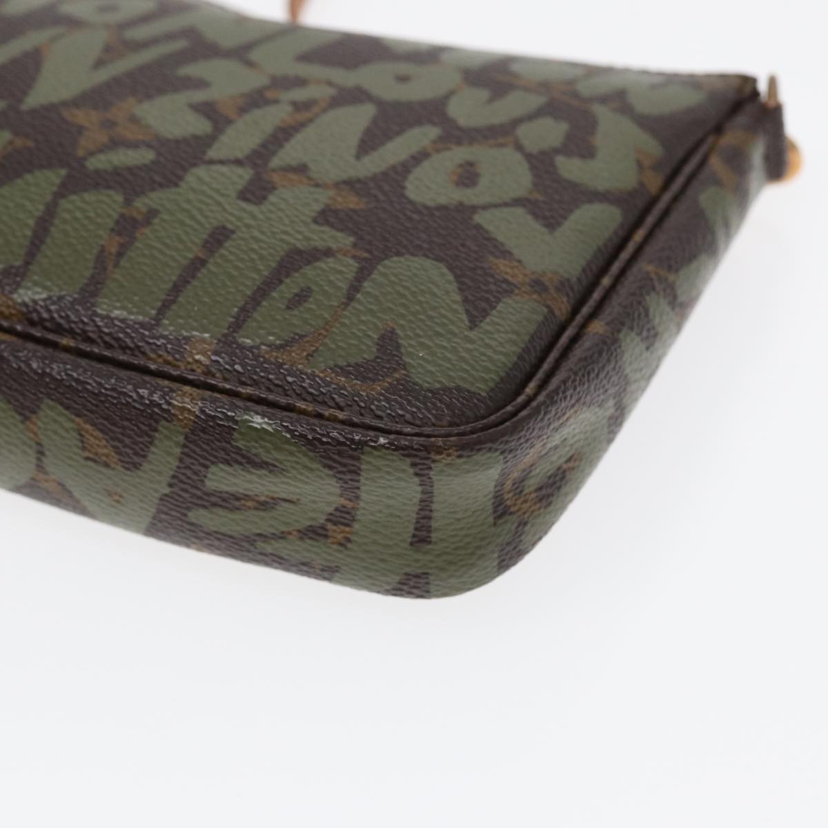 Louis Vuitton Pochette Accessoire Brown Canvas Clutch Bag