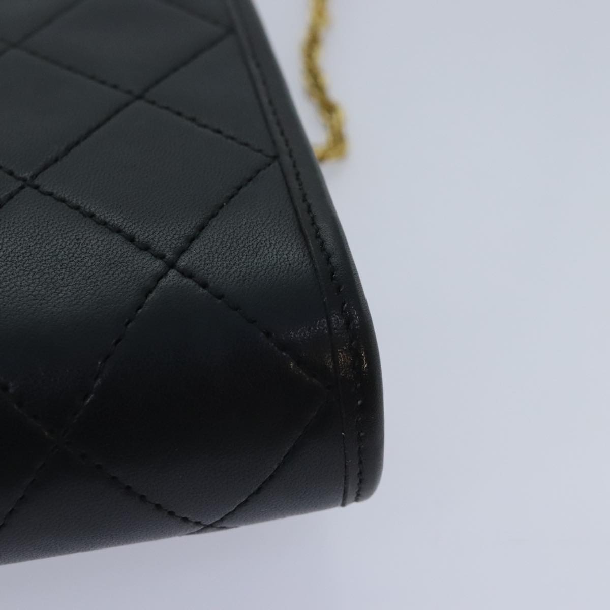 Chanel Matelassé Black Leather Shoulder Bag