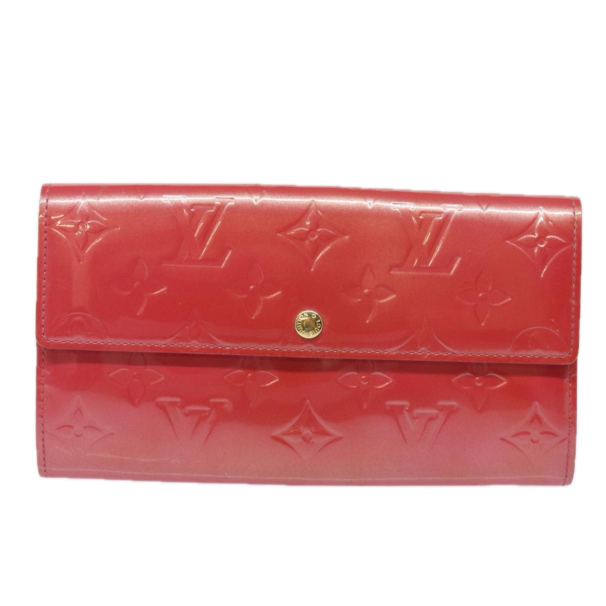 Louis Vuitton Sarah Red Patent Leather Wallet Accessories