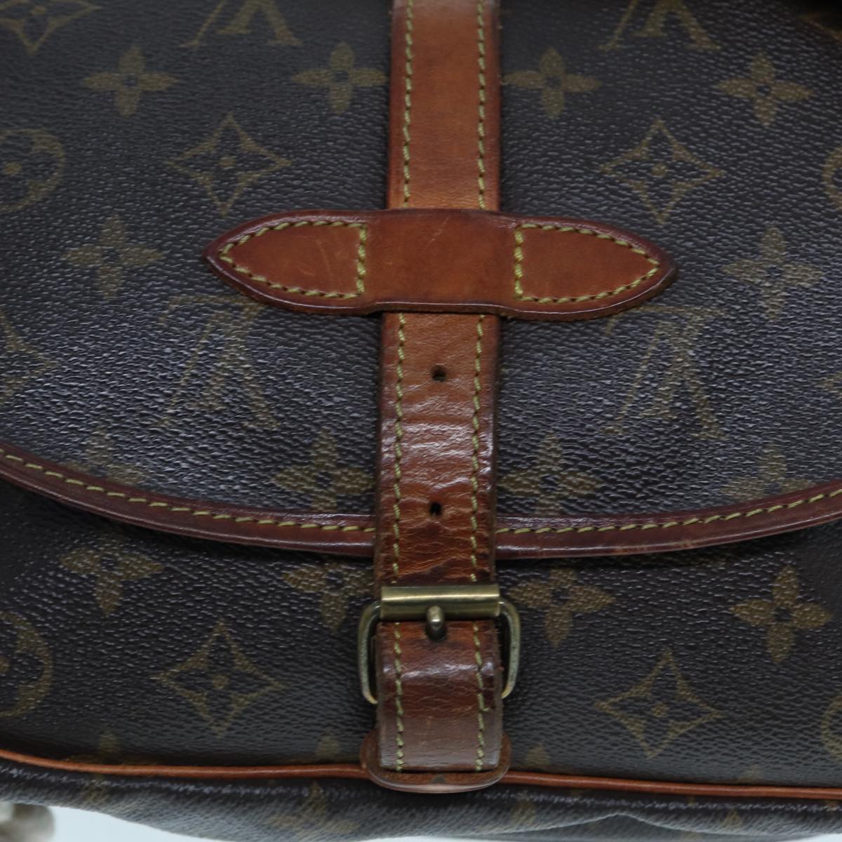 Louis Vuitton Saumur Brown Canvas Shoulder Bag