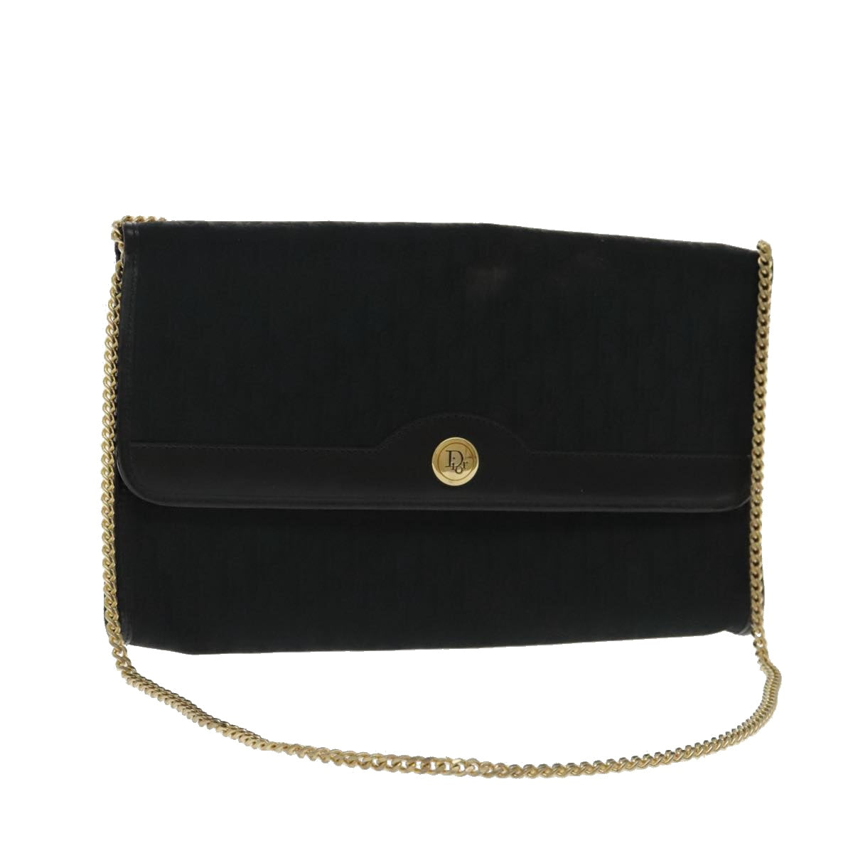 Dior Trotter Black Canvas Shoulder Bag