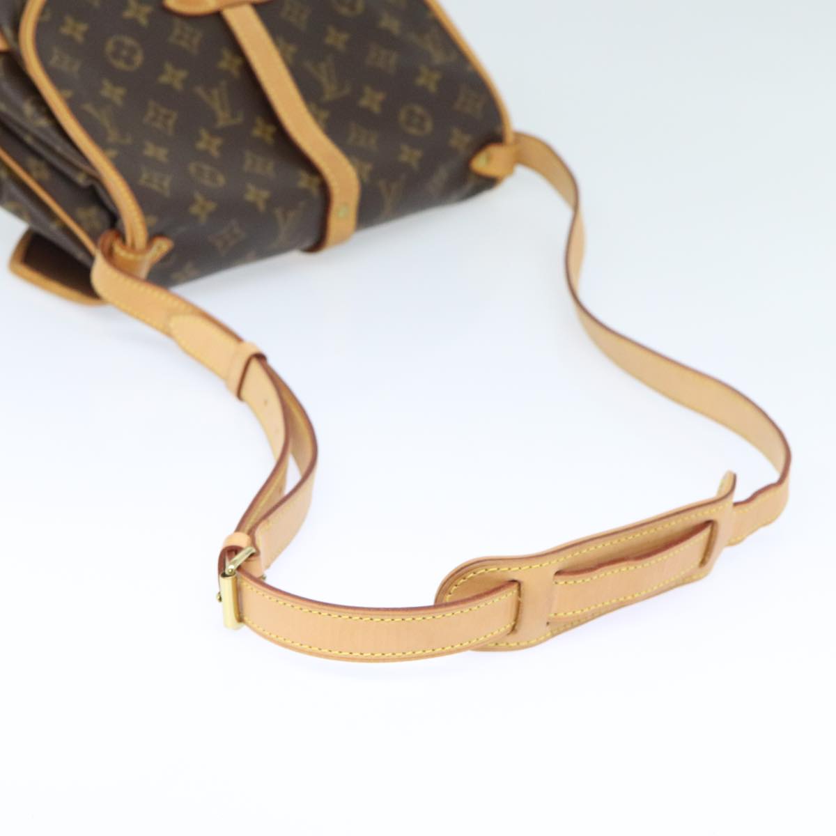 Louis Vuitton Saumur 30 Black Canvas Shoulder Bag