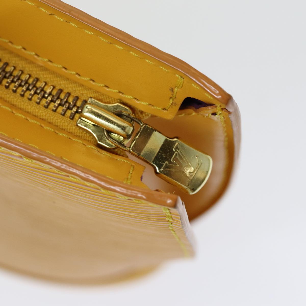 Louis Vuitton Saint Jacques Yellow Leather Hand Bag