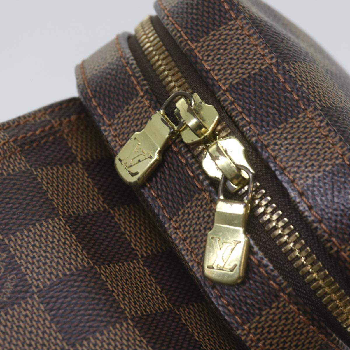 Louis Vuitton Geronimos Brown Canvas Shoulder Bag