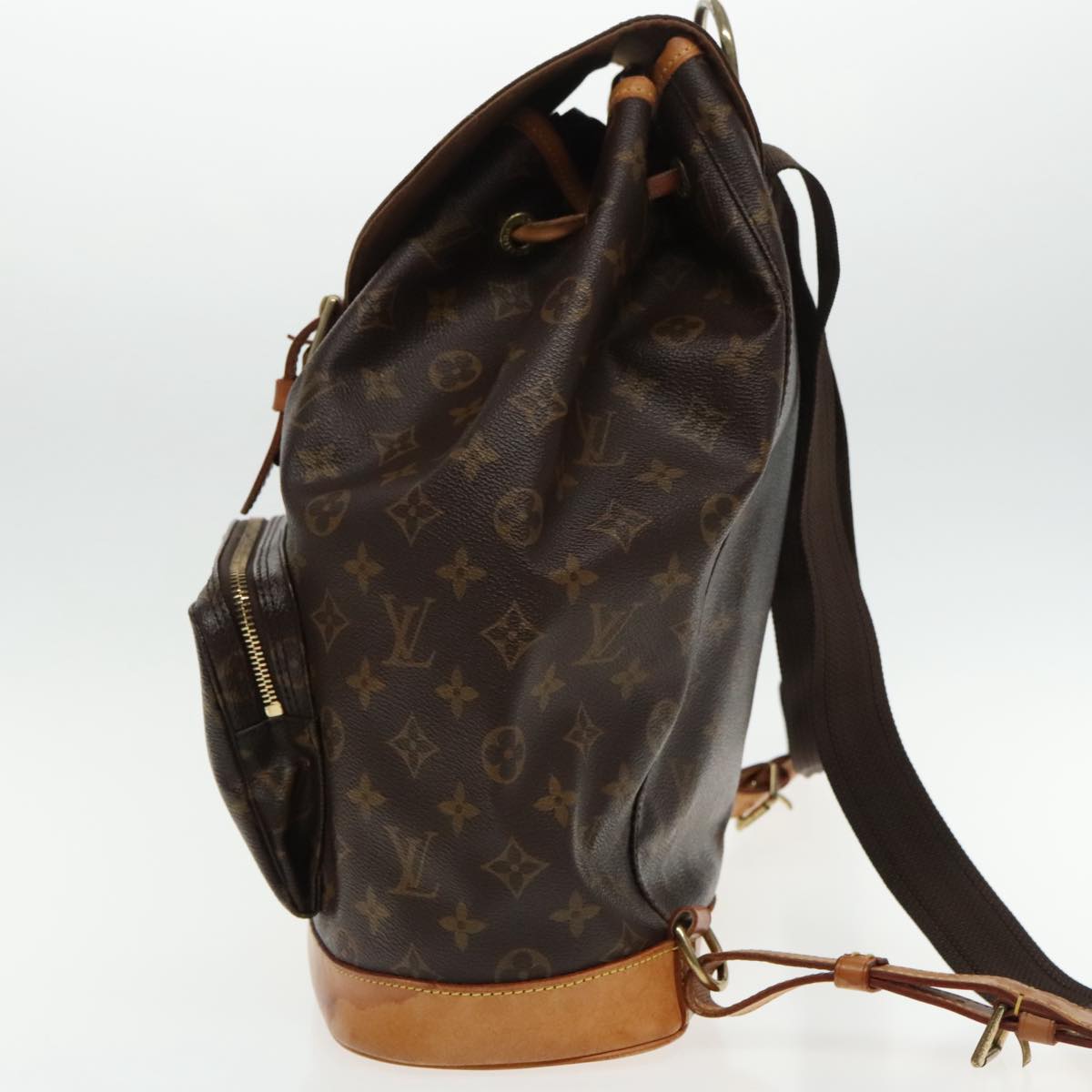 Louis Vuitton Montsouris GM Brown Canvas Backpack Bag