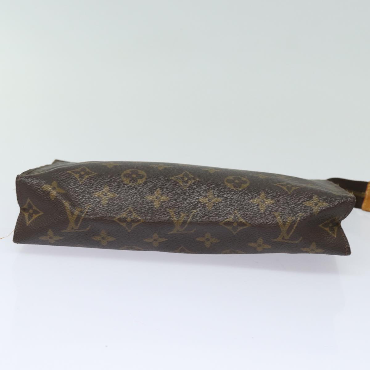 Louis Vuitton Poche Toilette Brown Canvas Clutch Bag