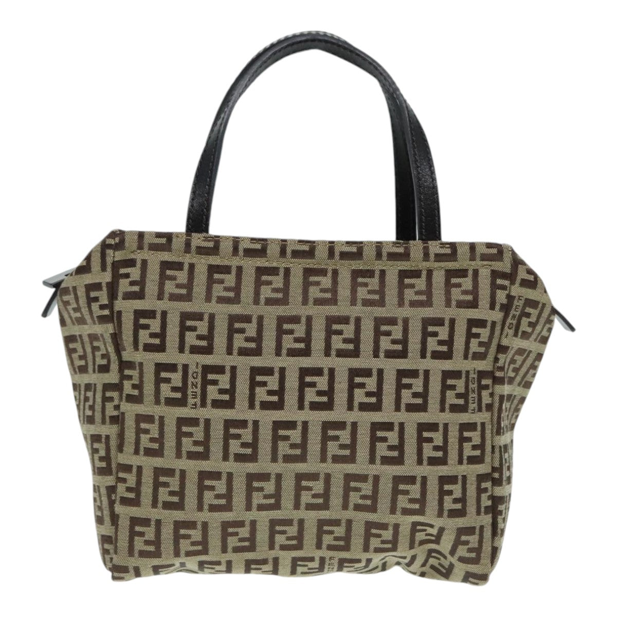 Fendi Zucca Beige Canvas Hand Bag