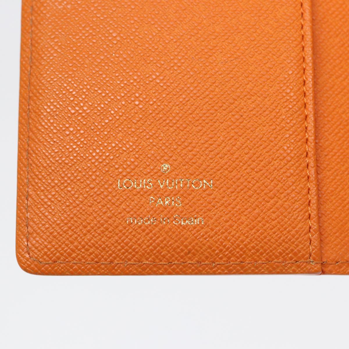 Louis Vuitton Agenda PM Orange Leather Wallet Accessories