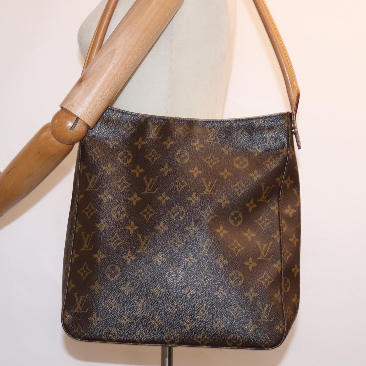 Louis Vuitton Looping Brown Canvas Shoulder Bag