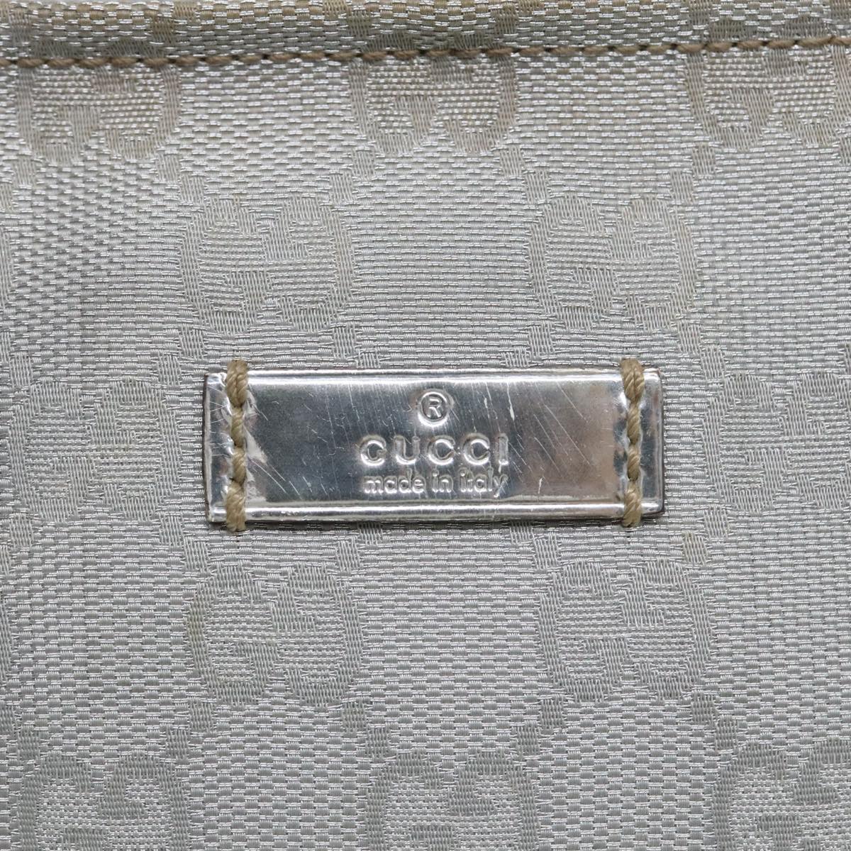 Gucci Sherry Grey Canvas Hand Bag