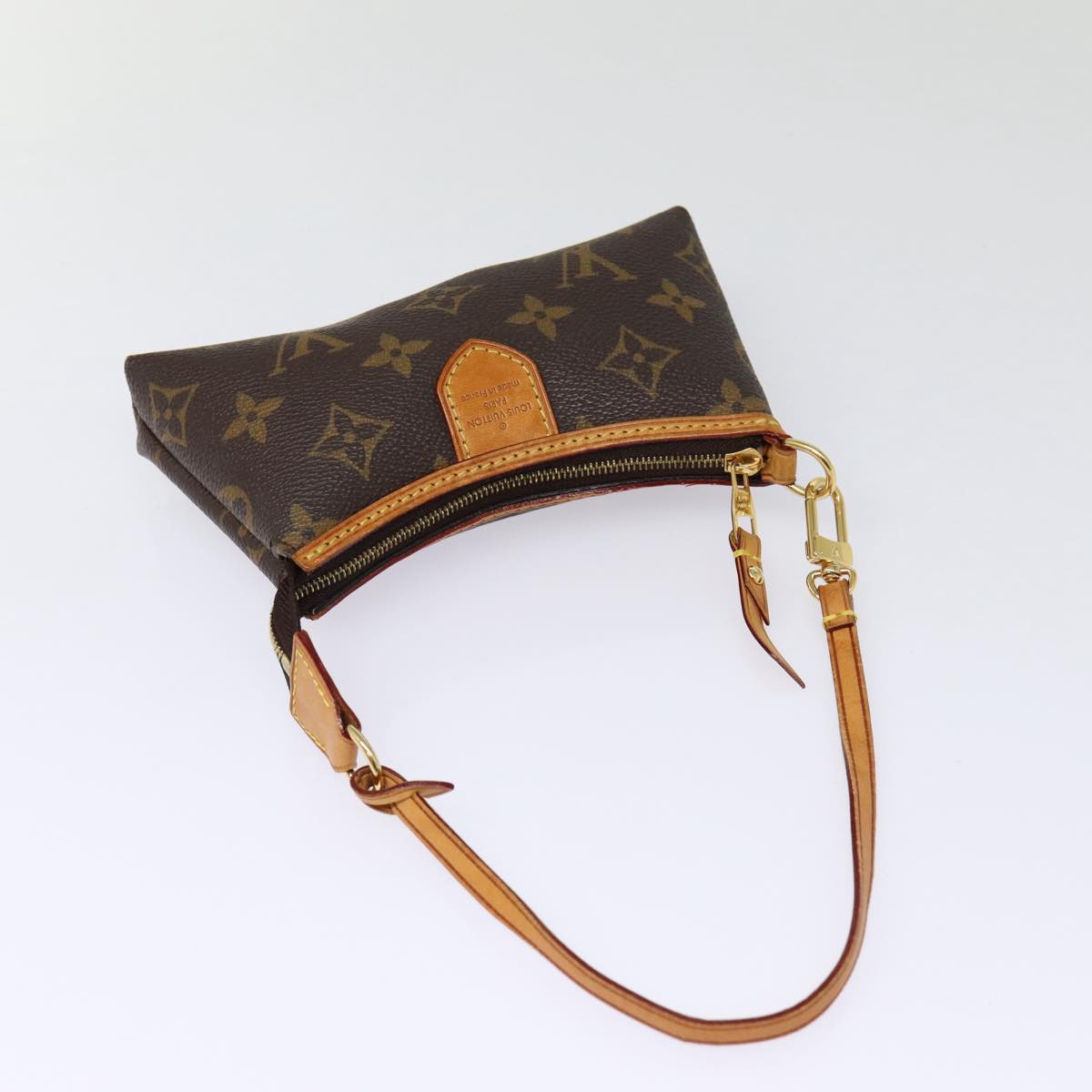 Louis Vuitton Delightful Brown Canvas Clutch Bag