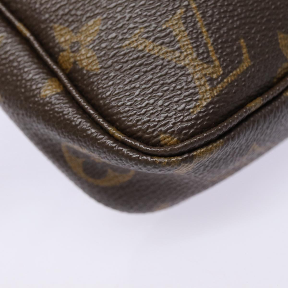 Louis Vuitton Pochette Accessoire Brown Canvas Clutch Bag