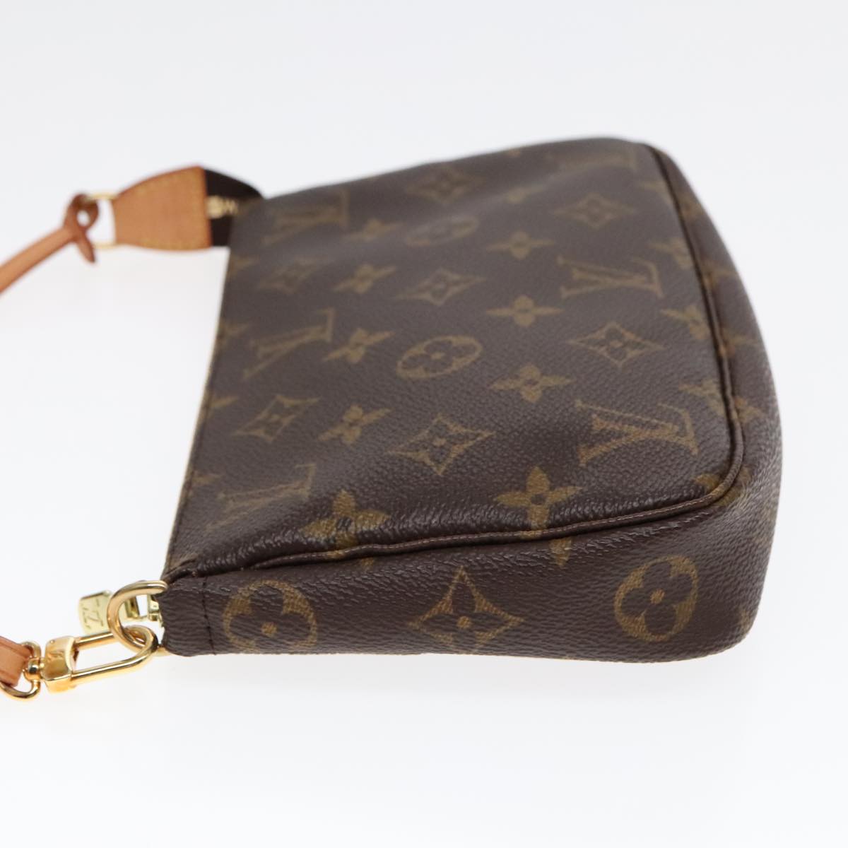 Louis Vuitton Pochette Accessoire Brown Canvas Clutch Bag