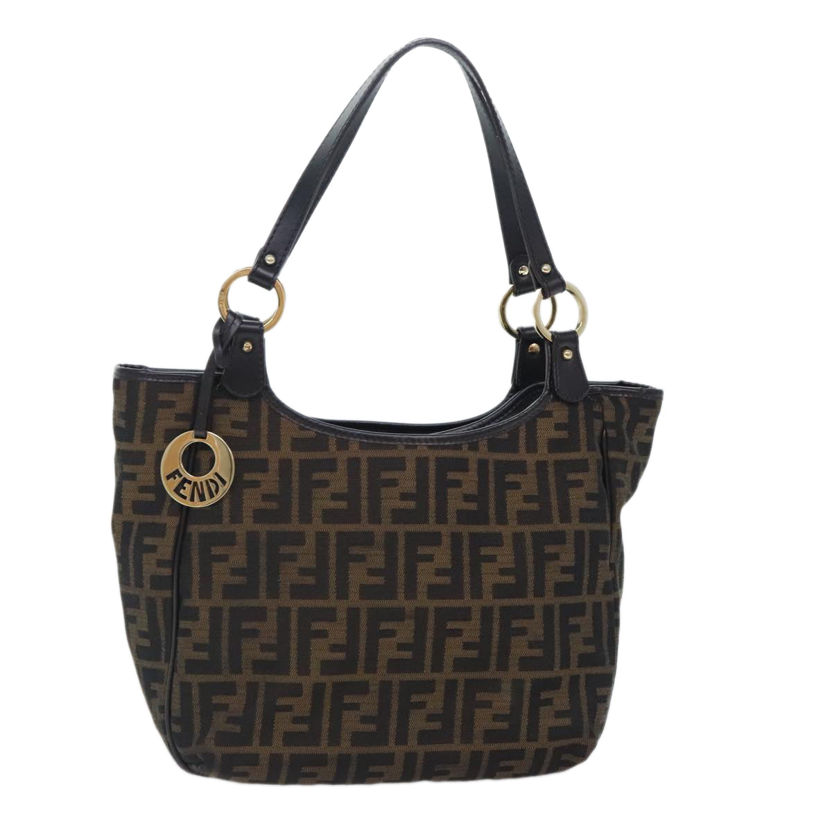 Fendi Brown Canvas Tote Bag