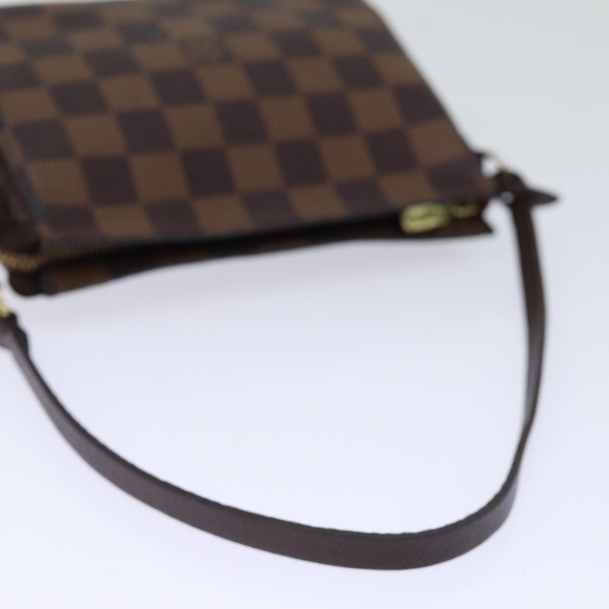 Louis Vuitton Trousse pochette Brown Canvas Clutch Bag