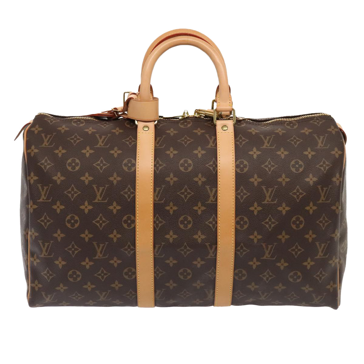 Louis Vuitton Keepall 45 Brown Canvas Travel Bag