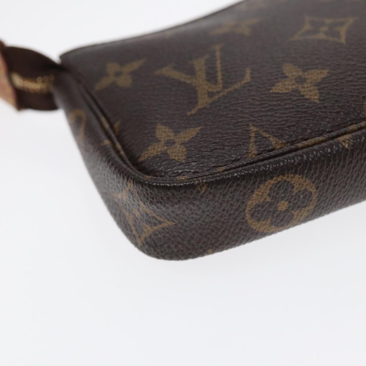 Louis Vuitton Pochette Accessoire Brown Canvas Clutch Bag