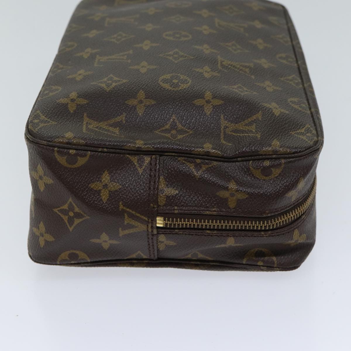 Louis Vuitton Trousse Toilette 28 Brown Canvas Clutch Bag