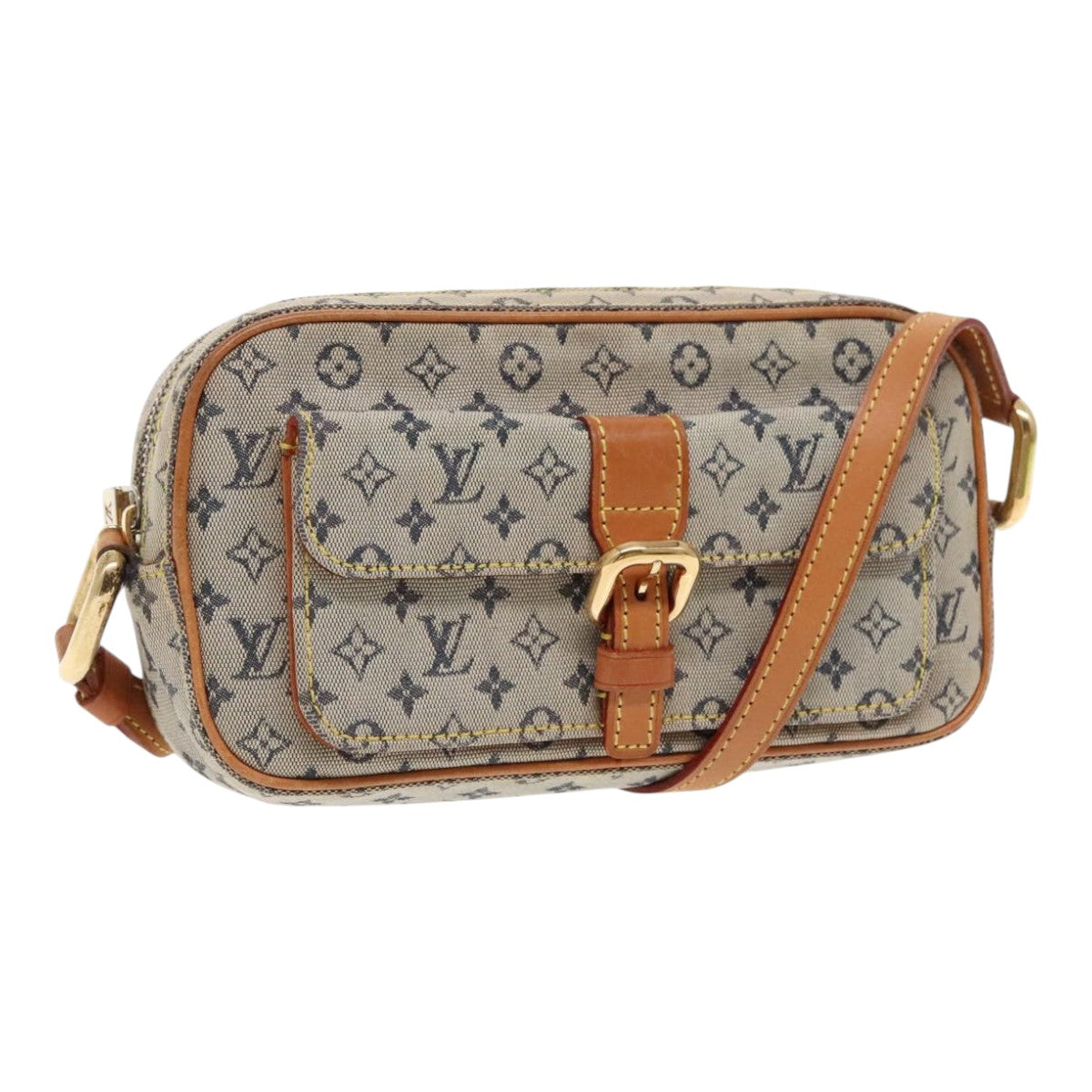 Louis Vuitton Juliette Blue Canvas Shoulder Bag