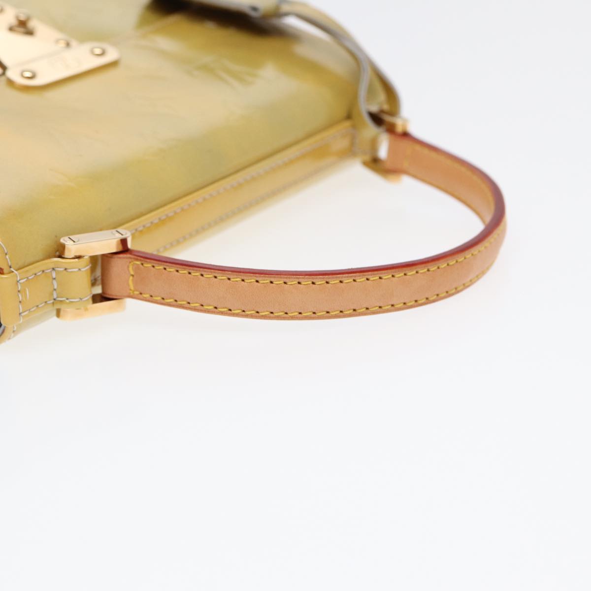 Louis Vuitton Spring Street Yellow Patent Leather Hand Bag