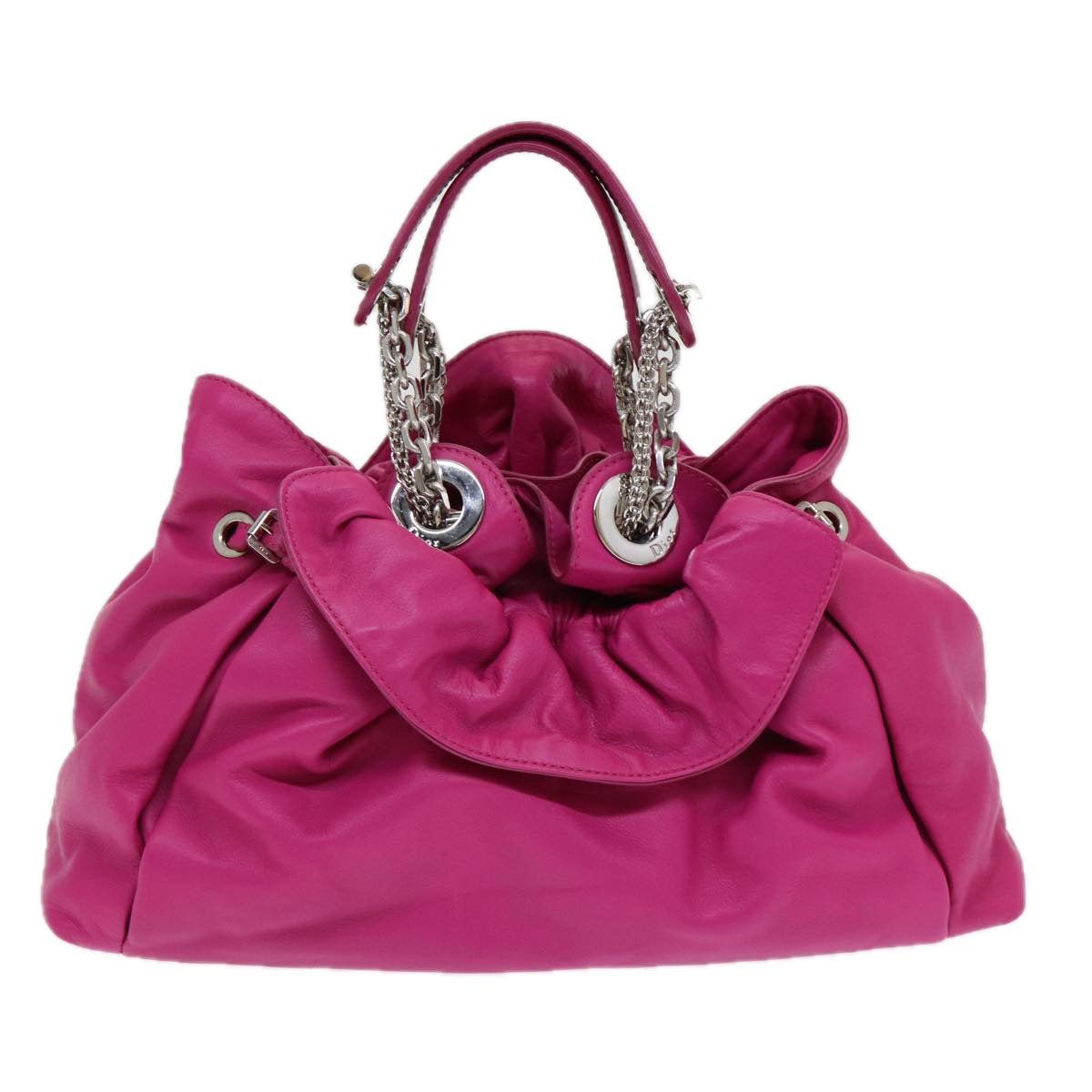 Dior Le Trente Pink Leather Hand Bag