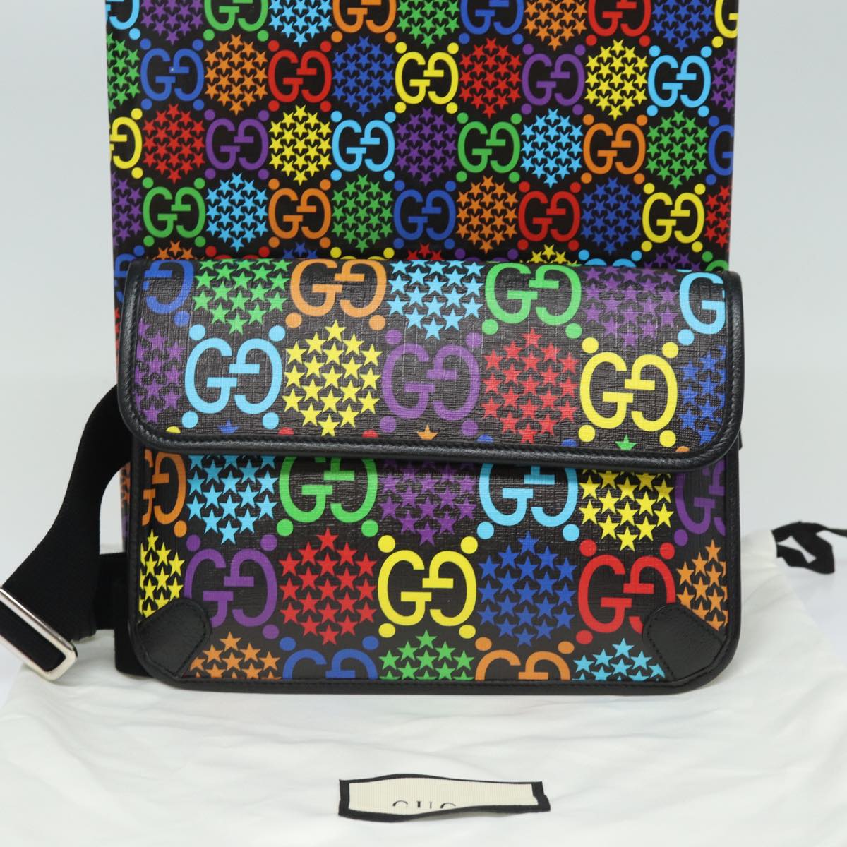 Gucci Psychedelic Multicolour Canvas Shoulder Bag