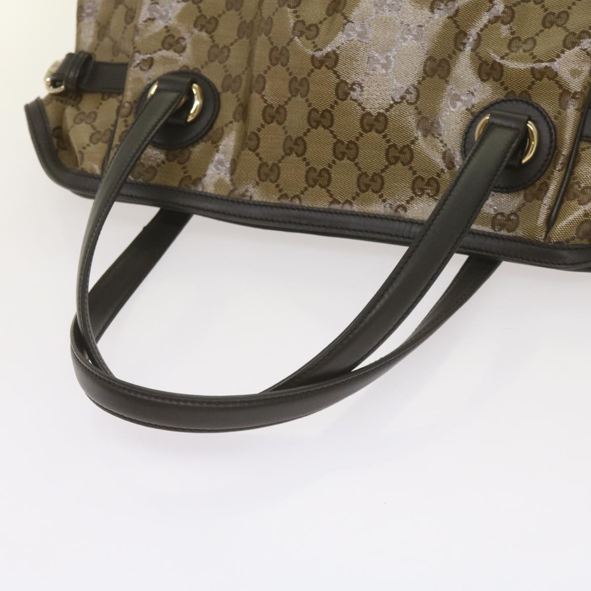 Gucci GG crystal Beige Canvas Tote Bag