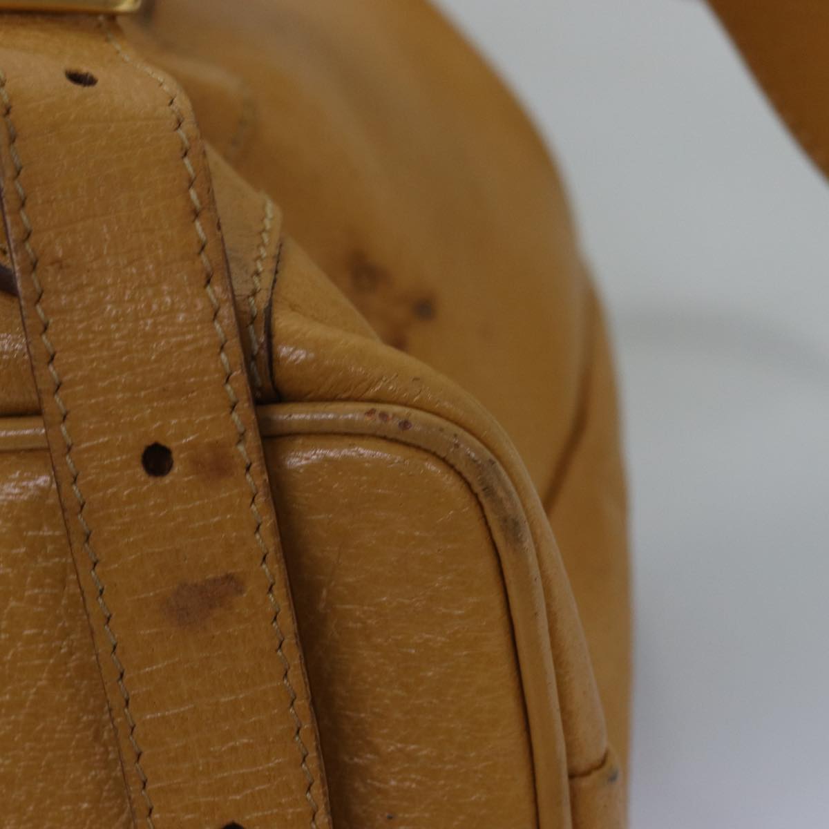 Gucci Bamboo Yellow Leather Backpack Bag