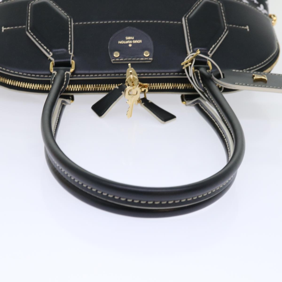 Louis Vuitton Alma Black Canvas Hand Bag