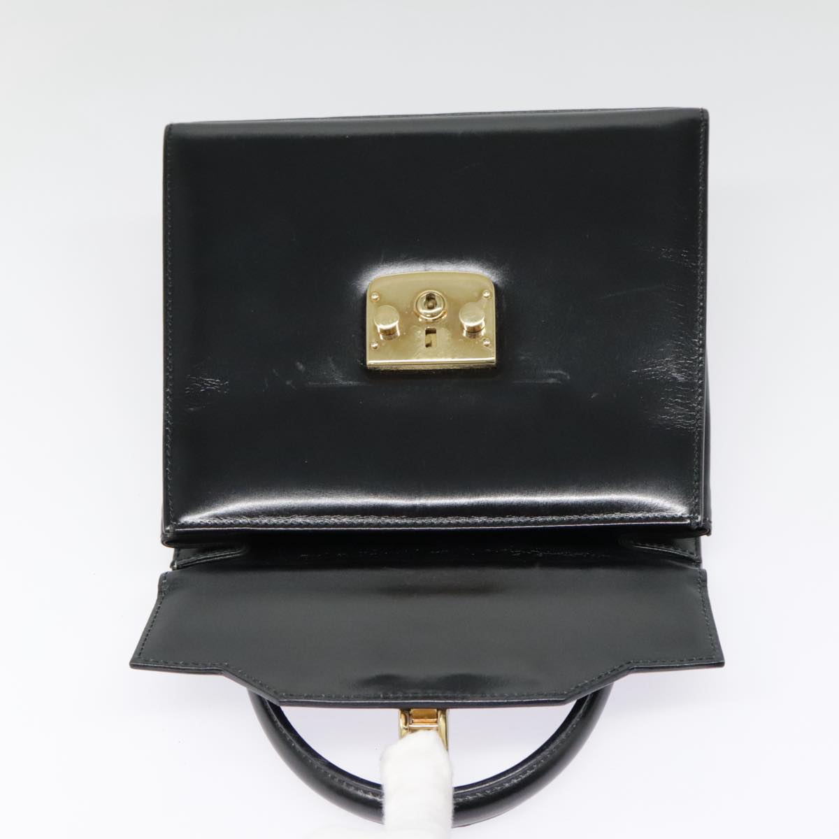 Gucci Lady Lock Black Leather Hand Bag