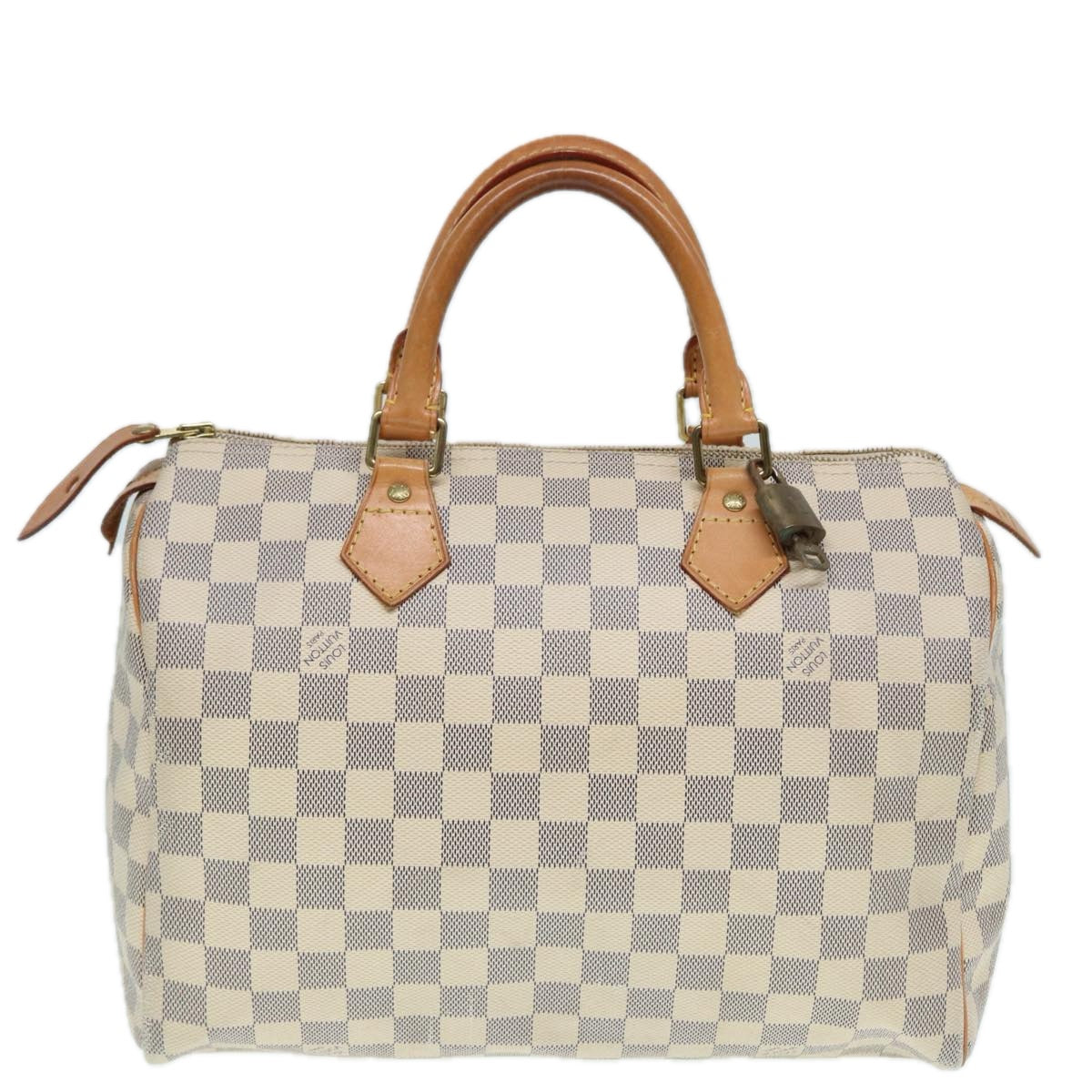 Louis Vuitton Speedy 30 White Canvas Hand Bag