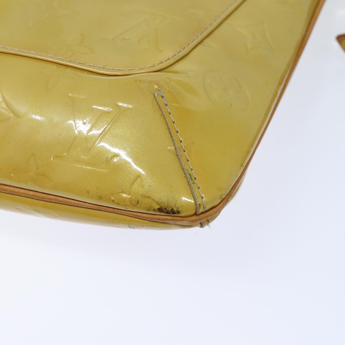 Louis Vuitton Thompson Yellow Patent Leather Shoulder Bag