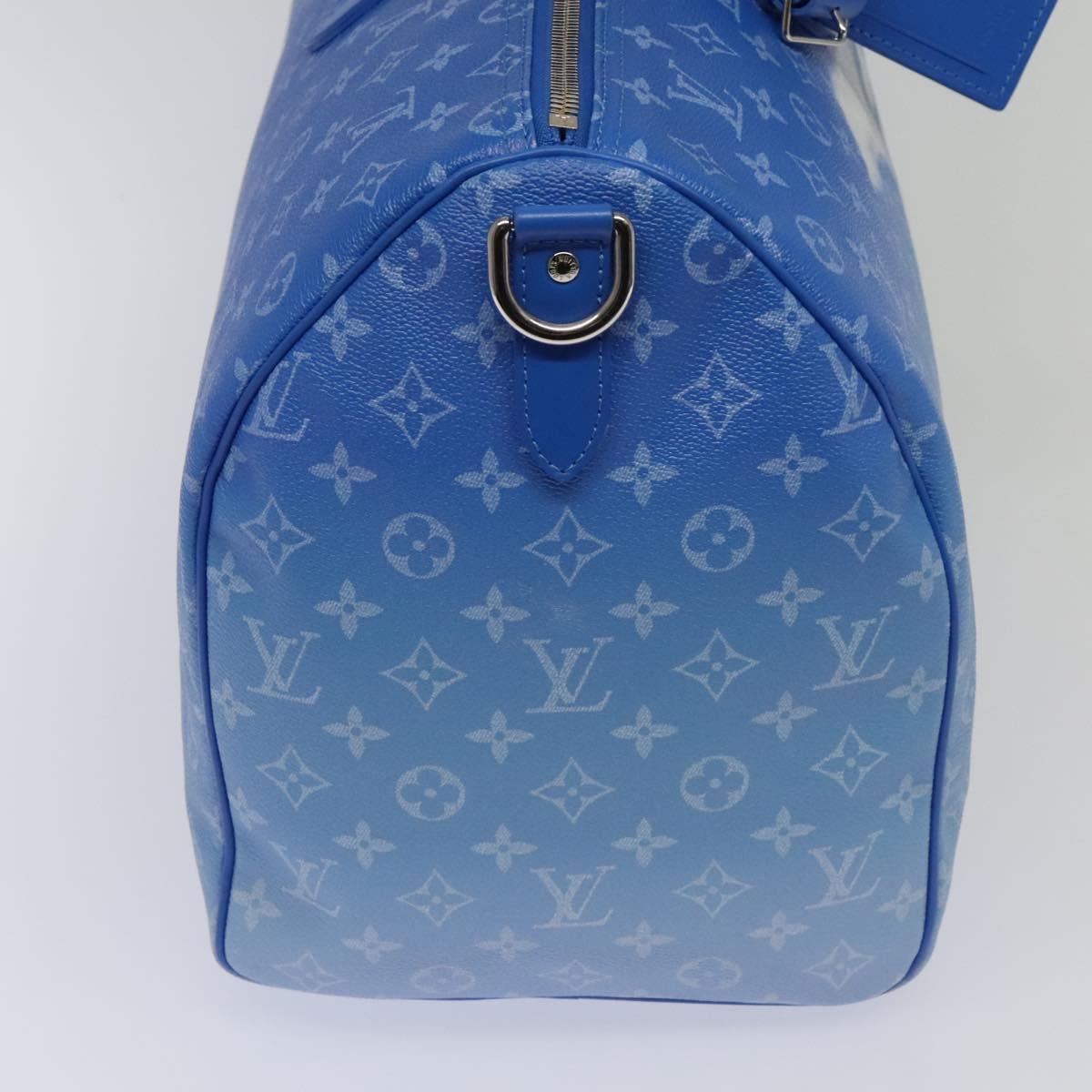 Louis Vuitton Keepall Bandouliere 50 Blue Canvas Travel Bag