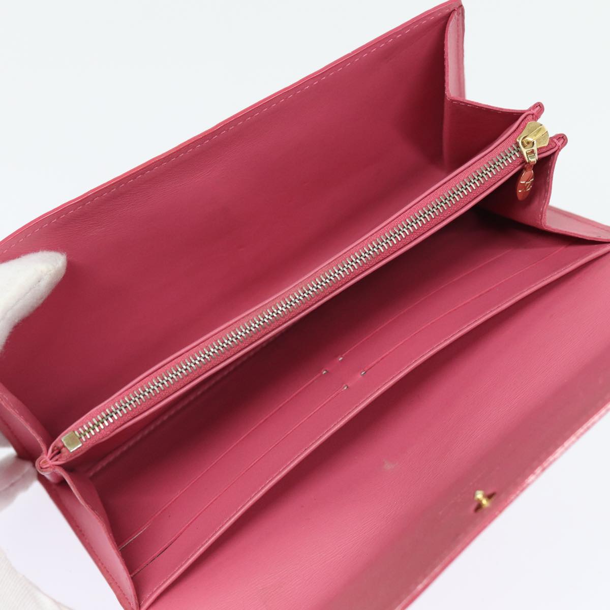 Louis Vuitton Sarah Red Patent Leather Wallet Accessories